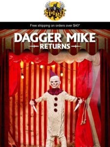 BACK IN STOCK: Dagger Mike!