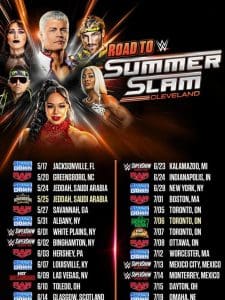 BE THERE! Experience the Excitement of WWE on the Road to SummerSlam! ☀️