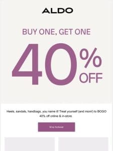 BOGO 40% off gift-worthy finds