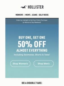 BOGO 50% OFF almost everything