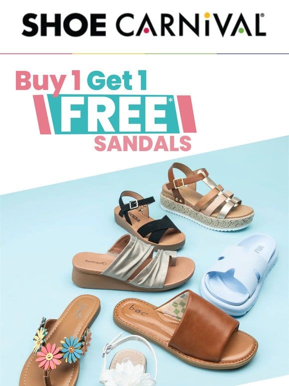 BOGO Free Sandals – one for mom， one for you