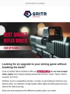 ?Best Budget REFLEX SIGHTS