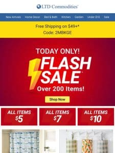 Big Deals: $5， $7 & $10 Flash Sale Finds Inside!
