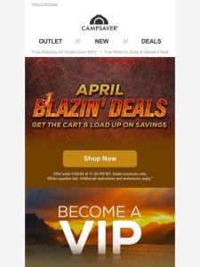 Blazin’ Deals on TONS of Gear