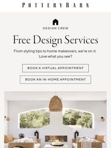 Book your FREE design appt