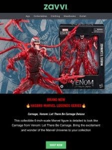 Brand New! Hasbro Marvel Legends Carnage