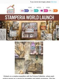 Brand New Stamperia World Launch! Check it out now