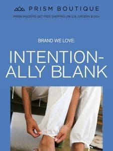 Brand We ❤️: Intentionally Blank