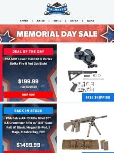 Bundle And Save BIG! | PSA MOE Lower Build Kit & Vortex Strikefire II $199.99 Free Shipping!