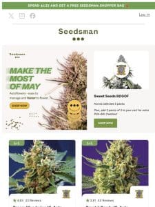 Buy 1 get 1 FREE Sweet Seeds