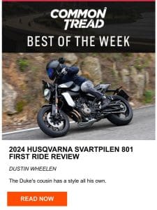 CT Digest: 2024 Husqvarna Svartpilen 801 first ride review