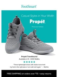 Casual Styles In Your Width from Propét