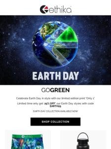 Celebrate Earth Day + Get 25% OFF