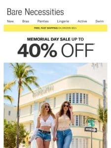 Celebrate Memorial Day With 40% Off!