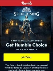 Change the course of history in Steelrising ⚔️ Join Choice today!