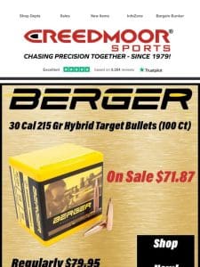 Check Out Our New Shipment Of Berger That Just Arrived!