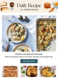 Chicken and Spinach Casserole
