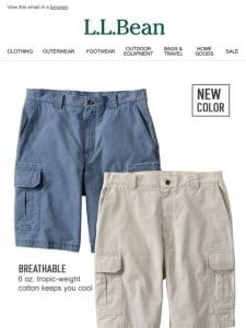 Comfortable Tropicweight Cargo Shorts