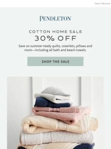 Cotton Home Sale: 30% off summer-ready styles