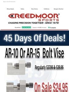 Creedmoor Sports Bolt Vises On Sale Now!