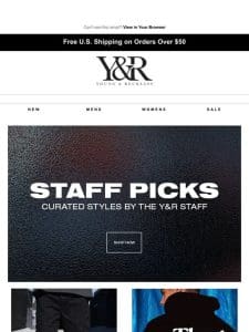 Curated Styles By the Y&R Staff