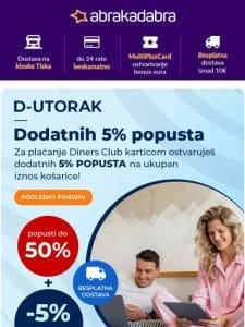 D-UTORAK: DODATNIH -5% na sve uz Diners!  ️ | Nova kolekcija tradicionalnog nakita