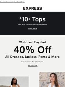 DON’T MISS OUT | 40% OFF ALL DRESSES & TAILORING