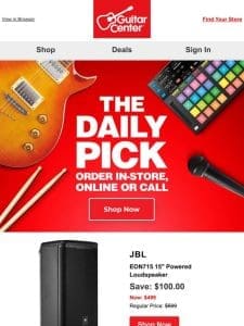 Daily Pick: Uncover your deal of the day