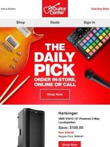 Daily Pick: Uncover your deal of the day