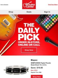 Daily Pick: Uncover your deal of the day