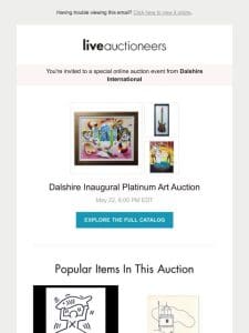 Dalshire International | Inaugural Platinum Art Auction
