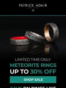 Deals On Meteorite Rings!
