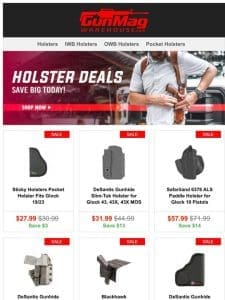 Deals To Have You Carry More | Sticky Holsters Pocket Holster For Glock 19 for $28