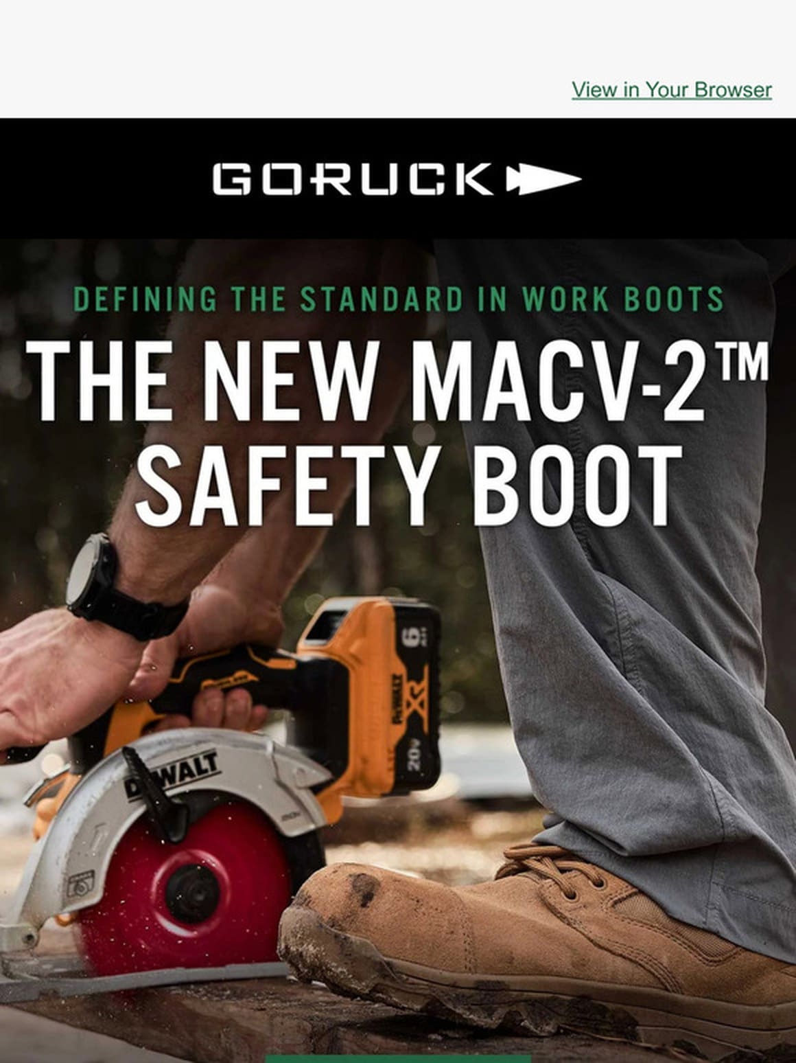 Defining the Standard In Work Boots: The NEW MACV-2 Safety Boot