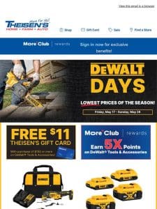 Dewalt Days Starts Now