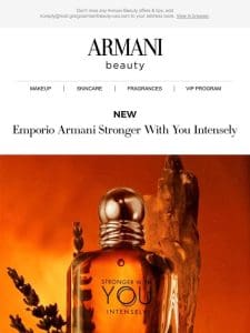 Discover The NEW Emporio Armani Stronger With You Intensely