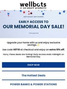 Discover our Memorial Day Deals Just for You