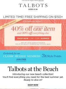 Dive into the NEW Talbots at the Beach Collection