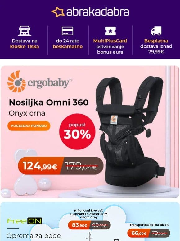 Do – 30% na baby opremu   | Do -35% na Aqua Marina SUPove  ️