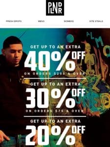 Don’t MIss Out on an EXTRA 40% Off