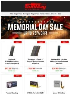 Don’t Miss Out On These Memorial Day Deals! | Sig P365X Macro 17 Rd Mag for $48