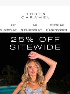 EXCLUSIVE 25% OFF INSIDE