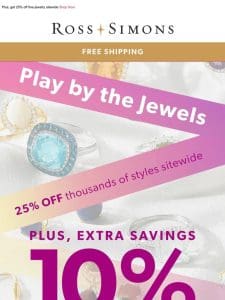 EXTRA 10% OFF all gemstones is a real gem of a deal   Limited time – shop now!
