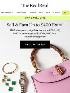 Earn $400 extra when you sell this month