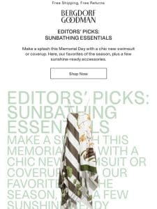 Editors’ Picks: Sunbathing Essentials