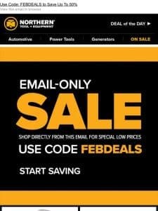 Email Exclusive Sale ? Only 1-Day