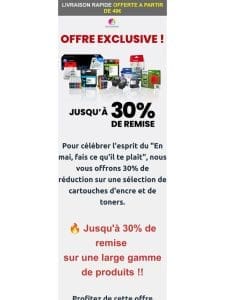 En mai fais ce qu’il te plaît : Jusqu’à -30% !