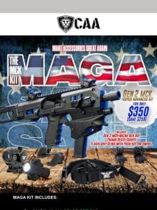 Ending Midnight: MAGA Sale $350 (MCK + Micro Red Dot + Advanced Kit)