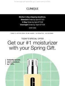 Ends tonight! Add our #1 moisturizer to your Spring Gift.