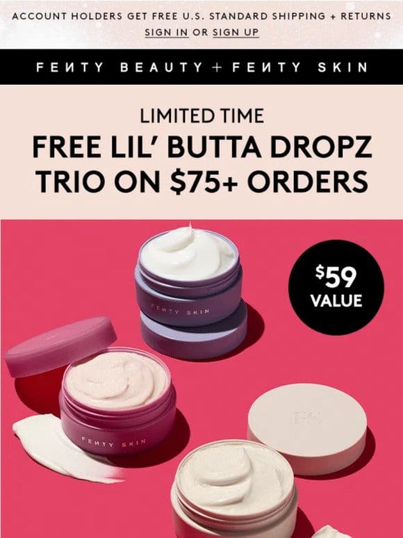 Ends tonight—get your free body cream trio